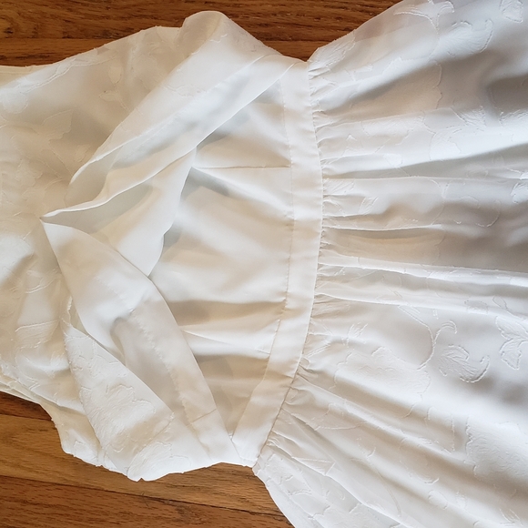 LC Lauren Conrad Disney Cinderella Collection White Embroidered Dress, Size 6 - Picture 8 of 16